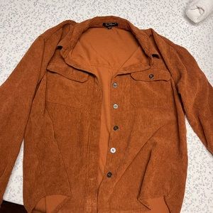 Velvet heart corduroy shacket - small